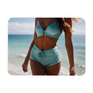 Magnet Flexible Femme sur la plage