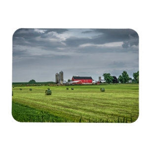 Magnet Flexible Fermes   Red Barn & Silo au printemps