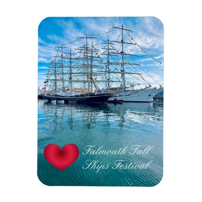 Magnet Flexible FESTIVAL DE FALMOUTH TASHERS Cornwall Photo (Vertical)