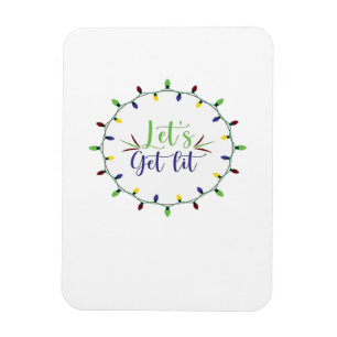 Magnet Flexible Festive Festive Festive Lit Funny Christmas Lights