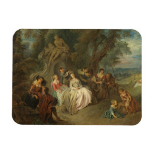 Magnet Flexible Fête Champêtre, C. 1730 (huile sur la toile)