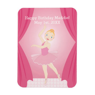 Magnet Flexible Fête d'anniversaire de Ballerina