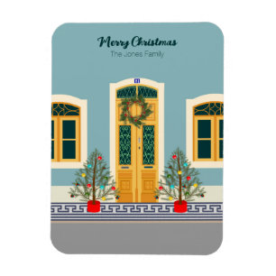Magnet Flexible Fête de Noël Portugais Carte de la Maison