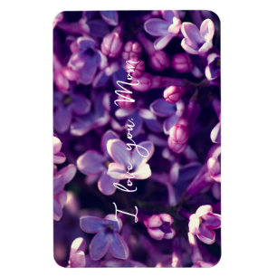Magnet Flexible Fête des mères, Cadeau, Photo fleur lilas, Mariage