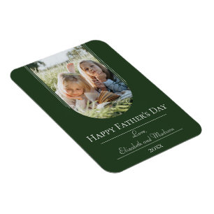Magnet Flexible Fête des pères photo Arch moderne   Emerald Green