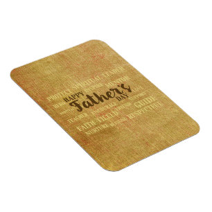 Magnet Flexible Fête des pères religieux, Qualités du père