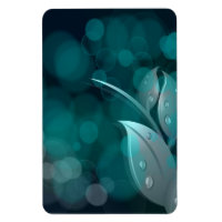 Feuilles turquoise Bokeh