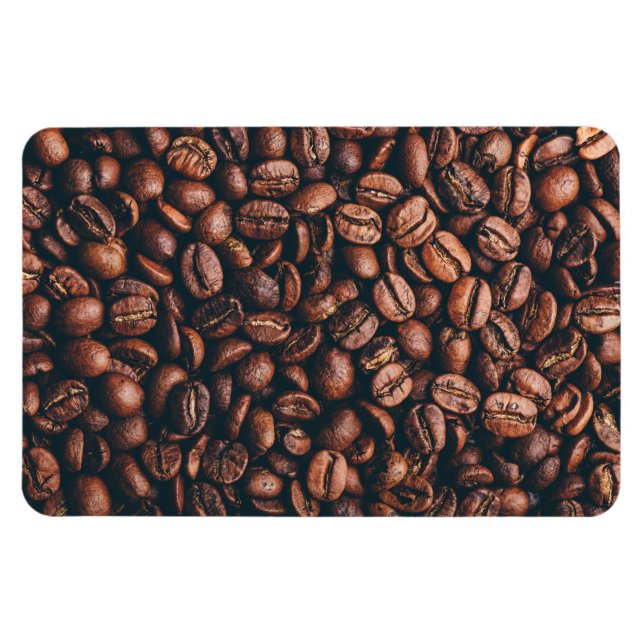 Magnet Flexible Fèves de café fraîches grillées (Horizontal)