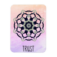 *~* "FIDUCIE" rose noir gris Mandala Coeur Chakra