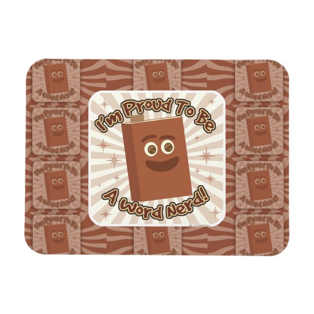 Magnet Flexible Fier mot Nerd Motif Slogan Fun Art (Horizontal)