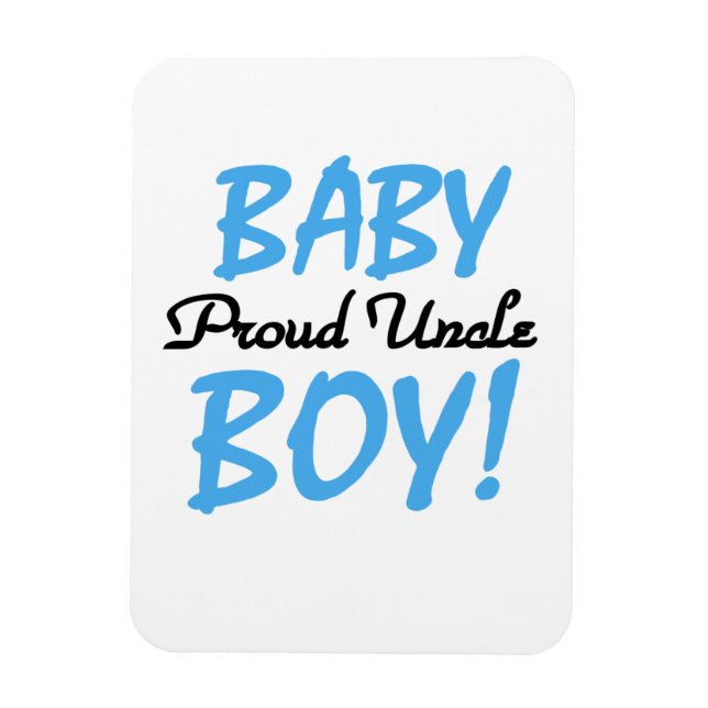 Magnet Flexible Fier Oncle Baby Boy Cadeaux (Vertical)