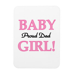 Magnet Flexible Fier Papa Bébé Fille Cadeaux