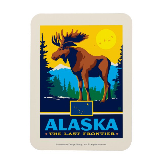Magnet Flexible Fierté de l'État | Alaska (Vertical)