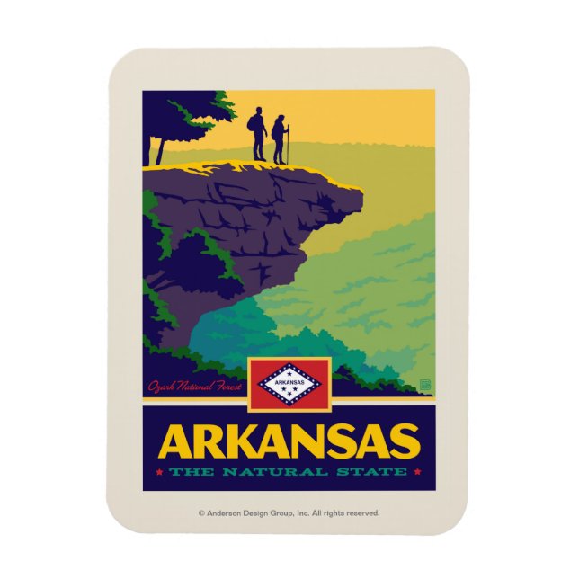 Magnet Flexible Fierté de l'État | Arkansas (Vertical)