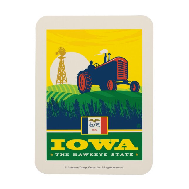 Magnet Flexible Fierté de l'État | Iowa (Vertical)