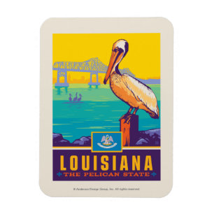 Magnet Flexible Fierté de l'État Louisiane