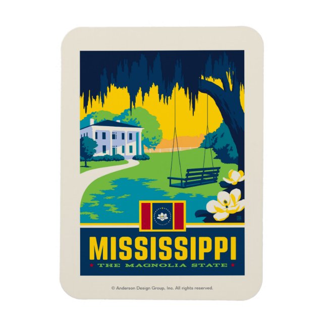 Magnet Flexible Fierté de l'État | Mississippi (Vertical)