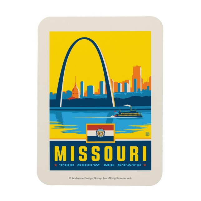 Magnet Flexible Fierté de l'État | Missouri (Vertical)