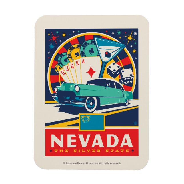 Magnet Flexible Fierté de l'État | Nevada (Vertical)