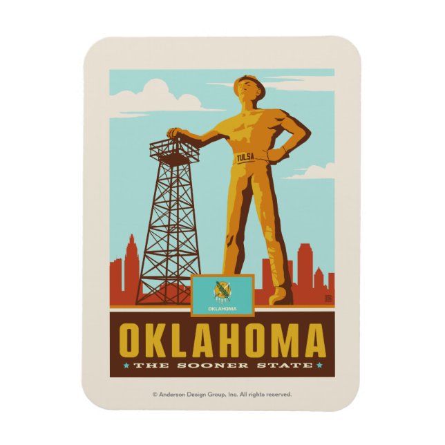Magnet Flexible Fierté de l'État | Oklahoma (Vertical)