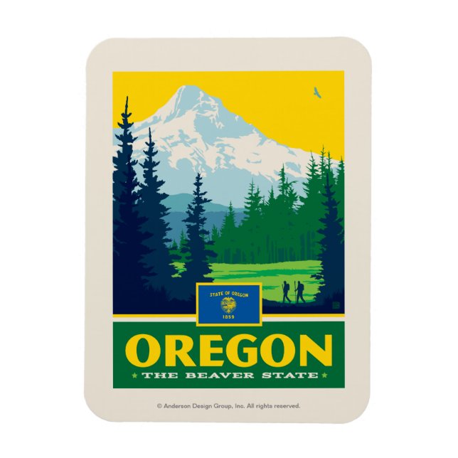 Magnet Flexible Fierté de l'État | Oregon (Vertical)