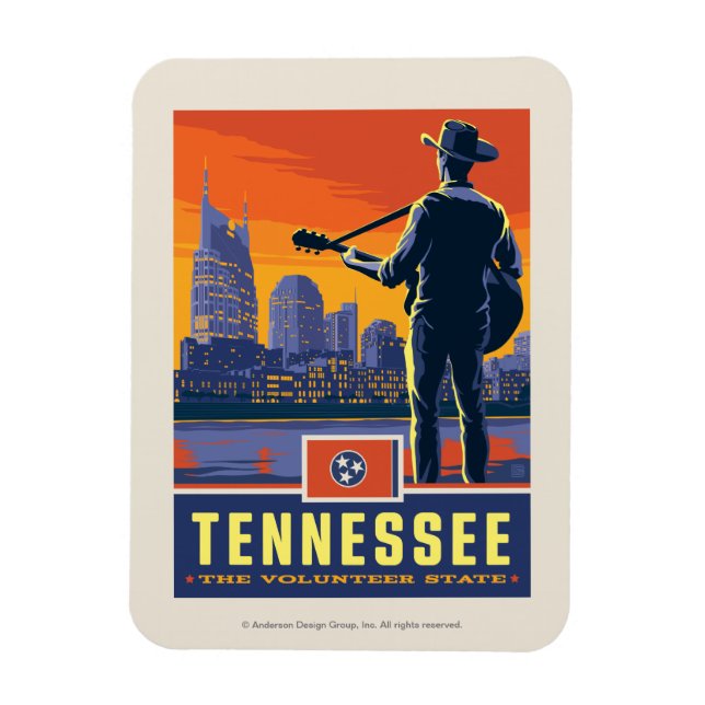Magnet Flexible Fierté de l'État | Tennessee (Vertical)