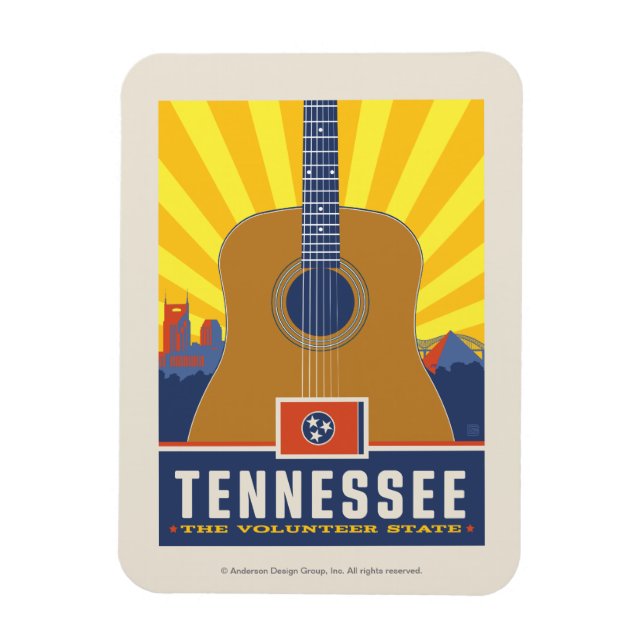 Magnet Flexible Fierté de l'État | Tennessee 2 (Vertical)
