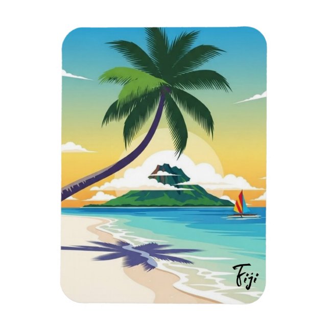 Magnet Flexible Fiji Travel (Vertical)