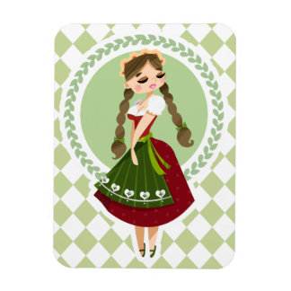 Magnet Flexible Fille à Dirndl