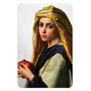 Magnet Flexible Fille à la grenade par William Bouguereau