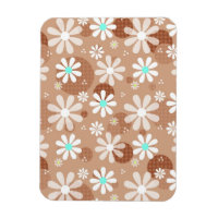 Fille Brown Fleur Motif mignon Pots Aqua