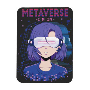 Magnet Flexible Fille d'anime lunettes de réalité virtuelle  Aiman