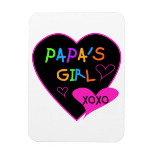 Magnet Flexible Fille de Papa Tee - shirts, Casquettes, Mugs, Bout
