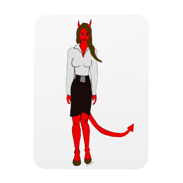 Magnet Flexible fille diable (Vertical)
