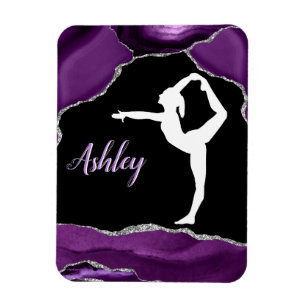 Magnet Flexible Filles Purple Parties scintillant Gymnastique Dans