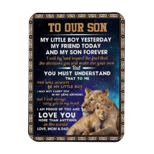 Magnet Flexible Fils d'amour   À Notre Fils Je Suis Fière De Vous 