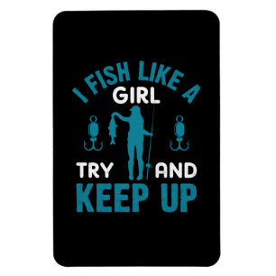 Magnet Flexible Fisher Je Pêche Comme Une Fille