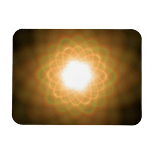 Magnet Flexible Fissures de lumière jaune sur noir