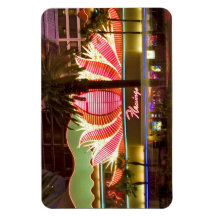 Flamant rose Las Vegas @ Aimant Flexible de nuit