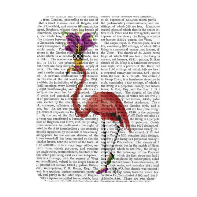Magnet Flexible Flamant rose Mardi Gras Complet (Vertical)