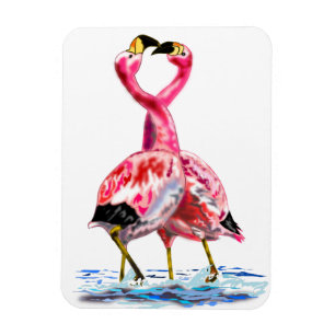 Magnet Flexible Flamants roses roses