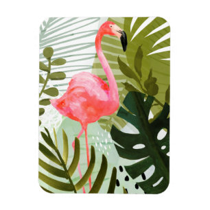 Magnet Flexible Flamingo Forest