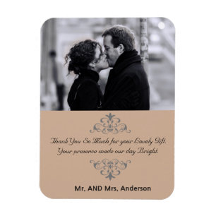 Magnet Flexible Flèches personnalisées Mariage Faveur Merci Photo 