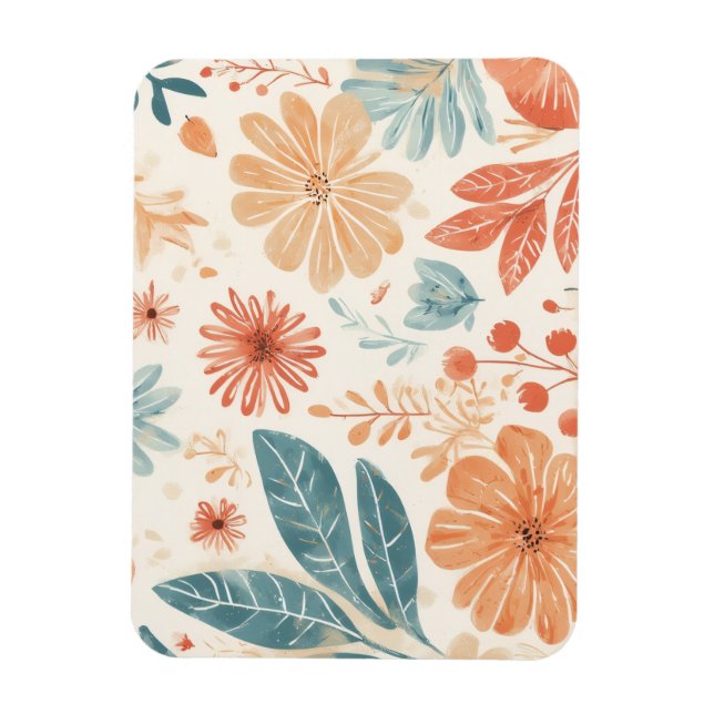 Magnet Flexible Fleur Abstraite (Vertical)