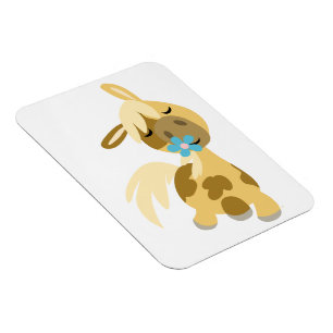 Magnet Flexible Fleur Bleue et mignonette Carton Pony Aimant Flexi