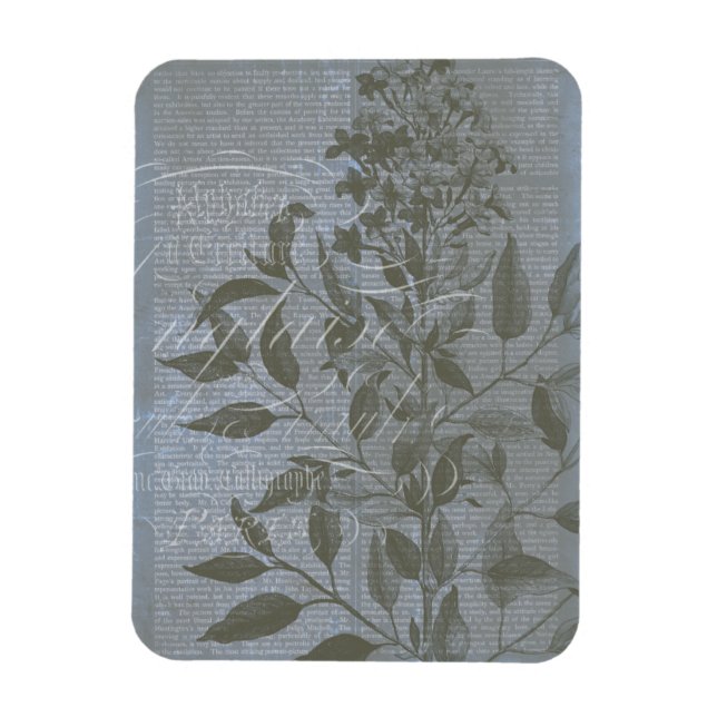 Magnet Flexible Fleur de Bleu I (Vertical)