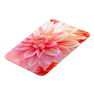 Magnet Flexible Fleur de dahlia brune de Pêche