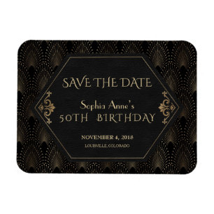 Magnet Flexible Fleur-de-lis Royale Or Gatsby 50e Anniversaire