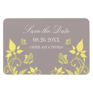 Magnet Flexible Fleur de papillon jaune Enregistrer l'aimant de da