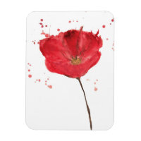Fleur de pavot à aquarelle peinte 2